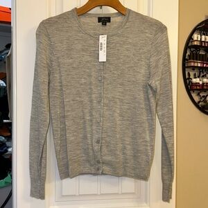 J. Crew Featherweight cashmere cardigan sweater